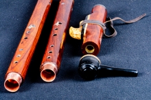 Grenadillo  Native American Flute, Minor, Low D-3, #P26B (13)